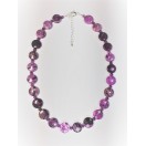 Sugilite Button shaped beaded Necklace